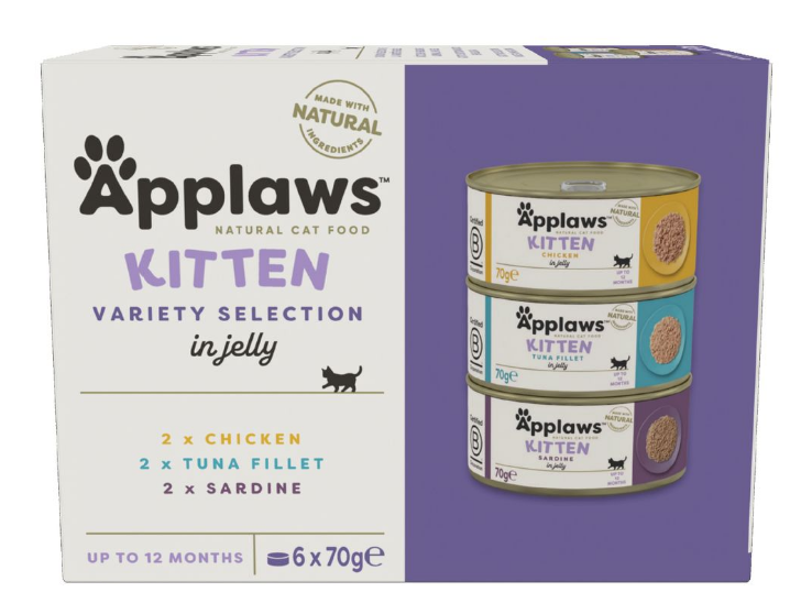 Applaws Multipack Mixed Selection Nassfutter für Kitten (6x70g)