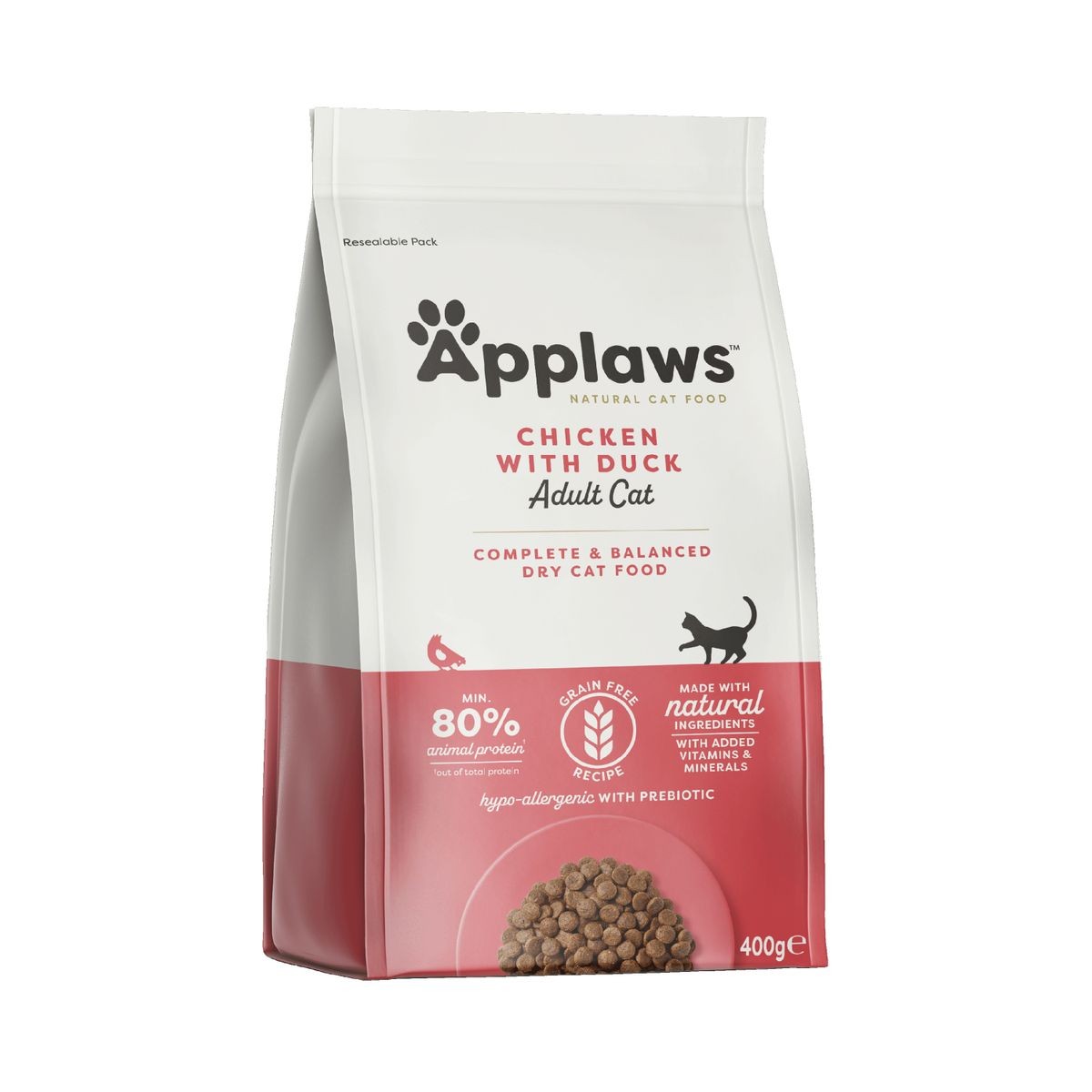 Applaws Trockenfutter Adult mit Huhn und Ente für Katzen (2kg)