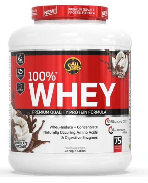 All Stars 100% Whey Protein Chocolate Coconut (2270g)