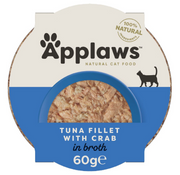 Applaws Nassfutter mit Thunfischfilet und Krabbe (60g)
