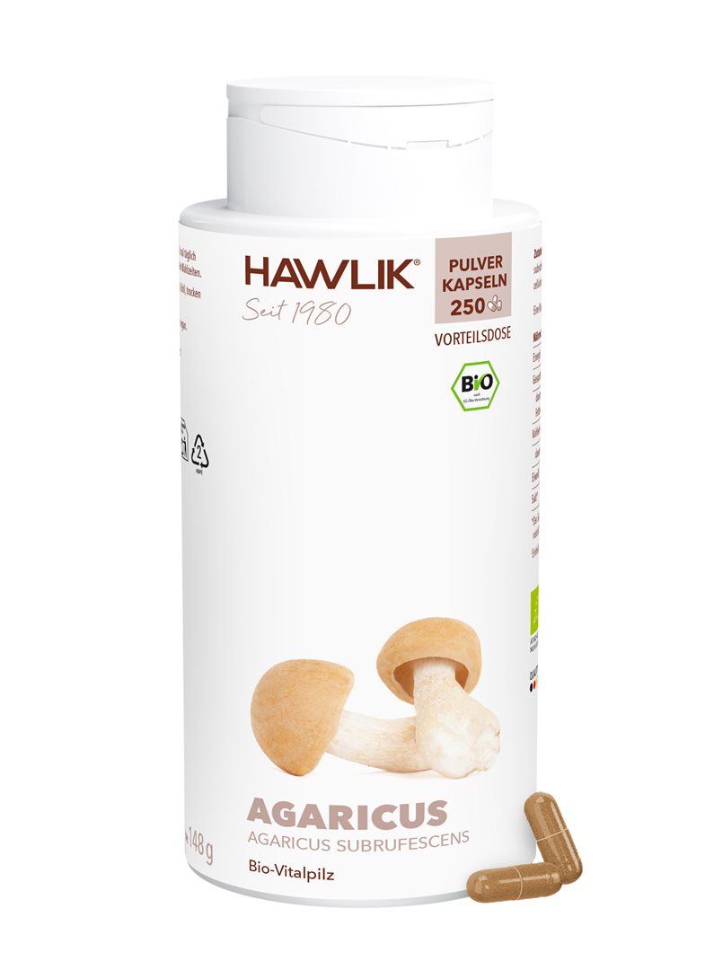 HAWLIK Agaricus Pulverkapseln (250 Stk)