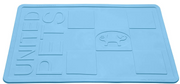 United Pets Napfunterlage Mustafà hellblau, 45x30cm (1 Stk)