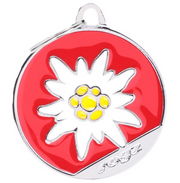rogz Edelweiss Hunde-ID-Tag, Durchmesser 3cm (1 Stk)