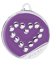 rogz Herz Hunde-ID-Tag, Durchmesser 3cm (1 Stk)