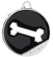 rogz Knochen Hunde-ID-Tag, Durchmesser 3cm (1 Stk)