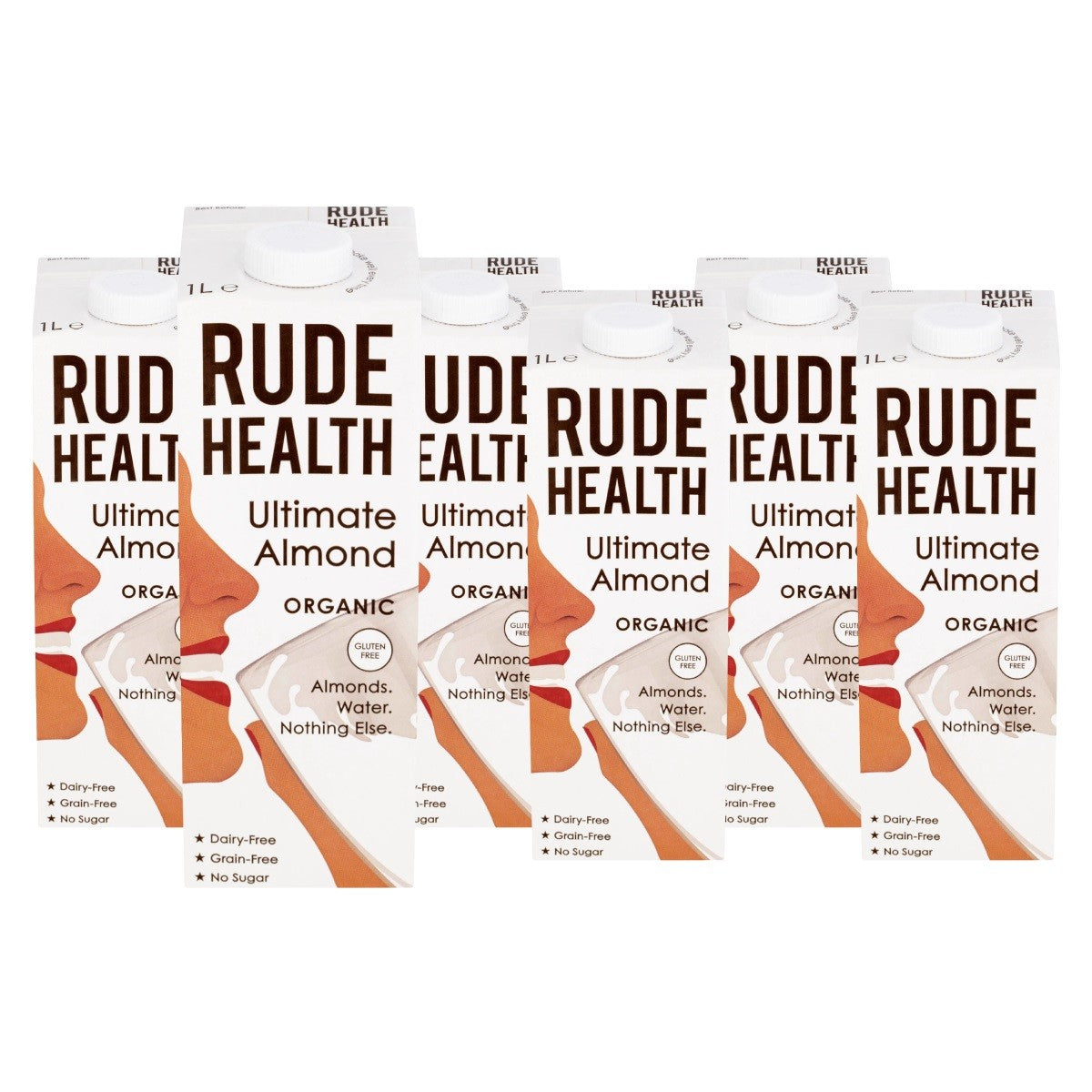 Rude Health Ultimate Almond Drink Bio (6x1 Liter)