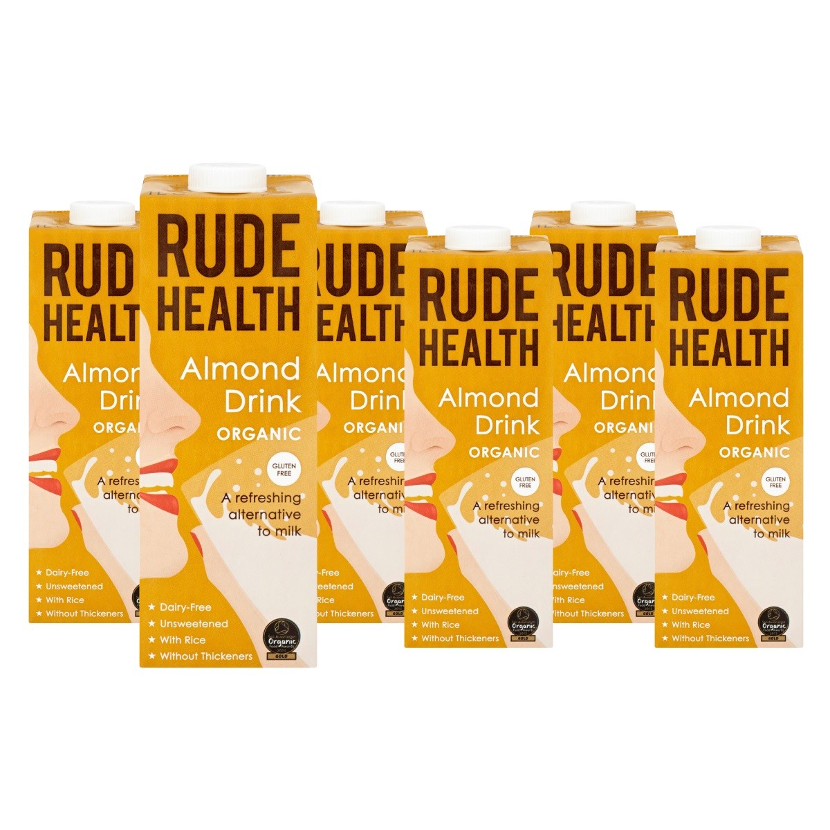 Rude Health Mandel-/Reis Drink Bio (6x1 Liter)