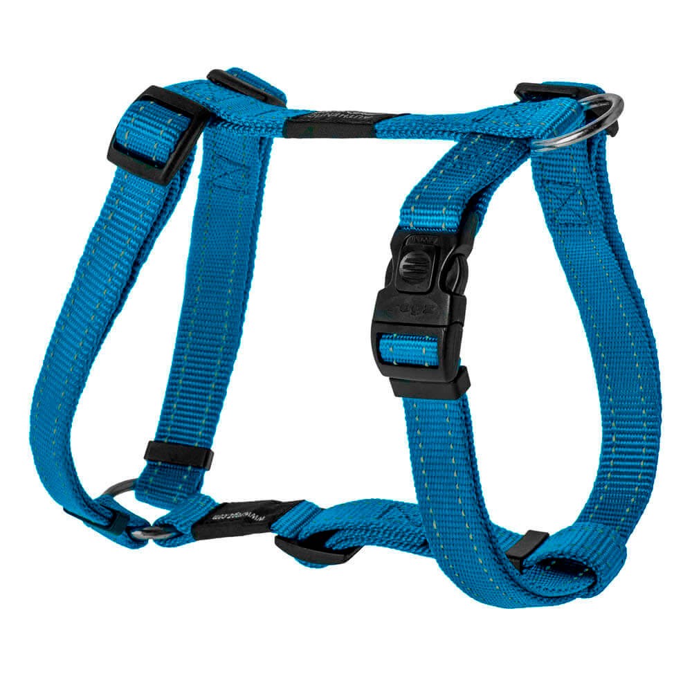 rogz Hundegeschirr Utility türkis, Grösse M 32-52cm, Bandbreite 17mm (1 Stk)