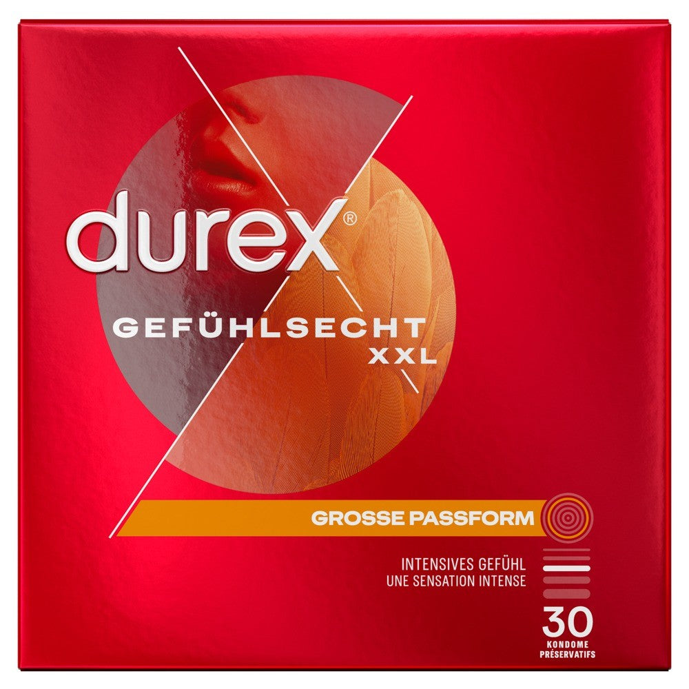 Durex Gefühlsecht XXL Kondome (30 Stk)
