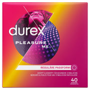 Durex Pleasure Me Kondome, reguläre Passform (40 Stk)
