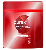 Durex Gefühlsecht Ultra Kondome, reguläre Passform (30 Stk)