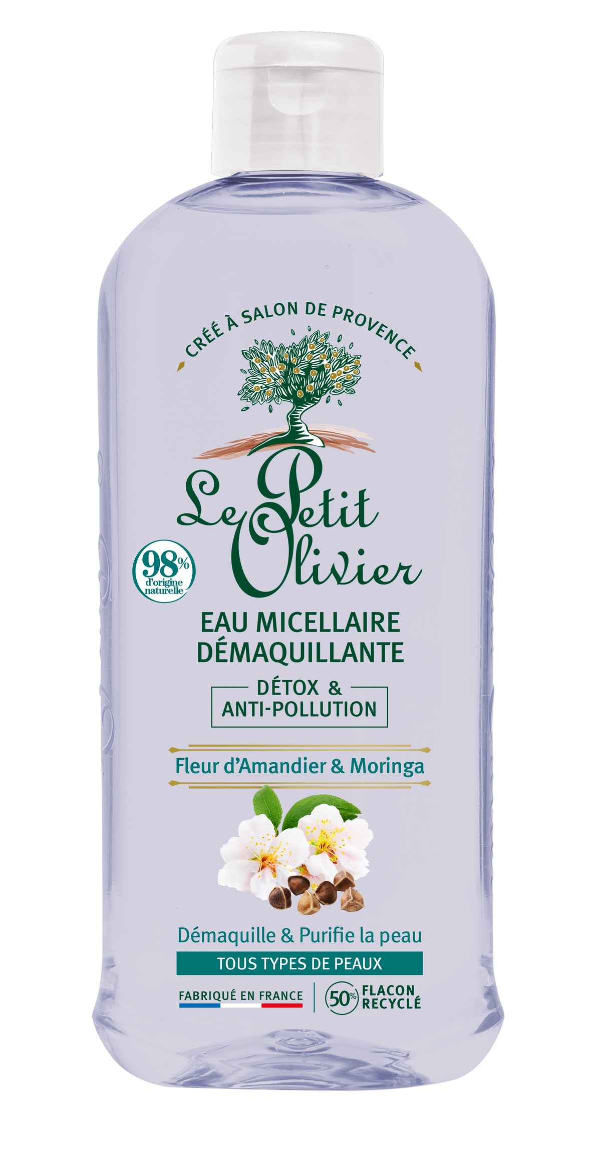 Le Petit Olivier Acqua Micellare Detox & Anti-Pollution Fiore di Mandorlo & Moringa (400ml)