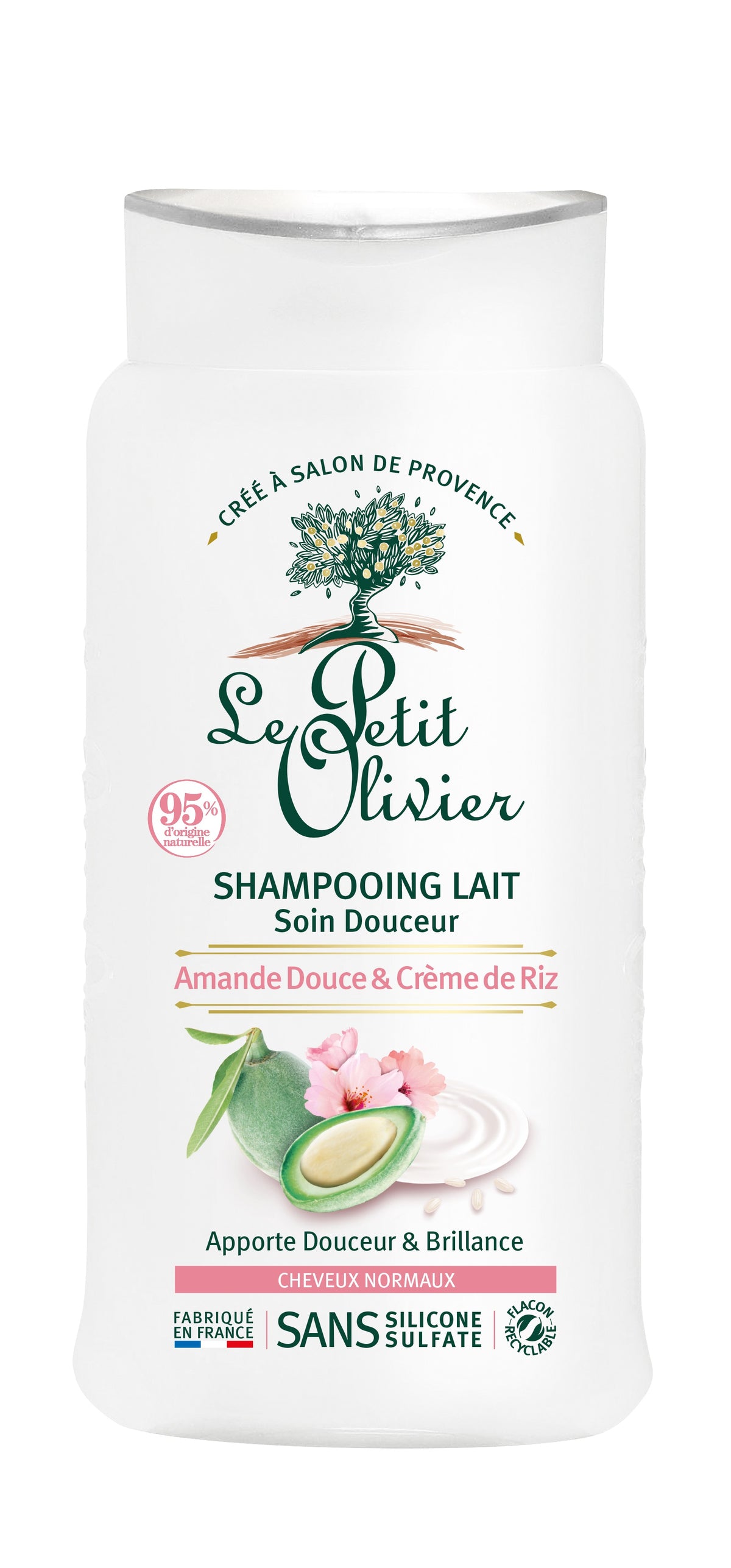 Le Petit Olivier Milk Shampoo Sweet Almond & Rice (250ml)
