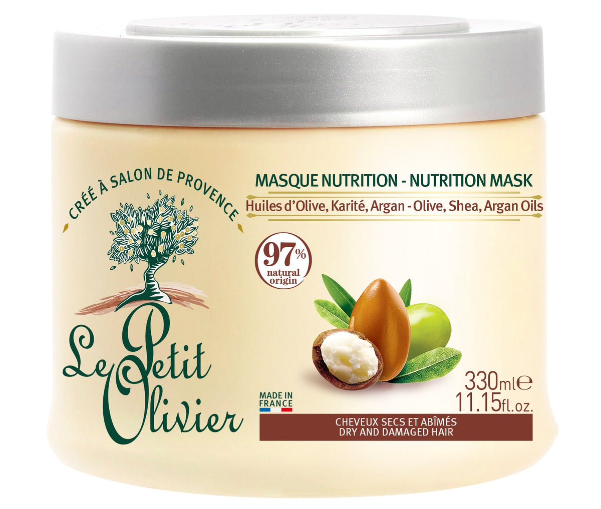 Le Petit Olivier Hair Mask Olive Shea Butter Argan (330ml)