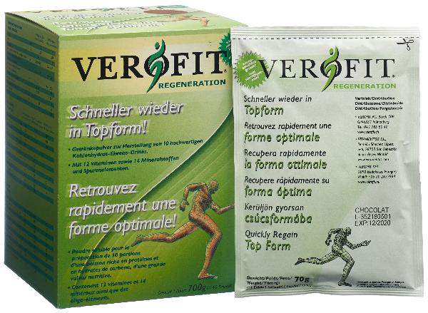 Verofit Regeneration Powder Chocolate (10x70g)