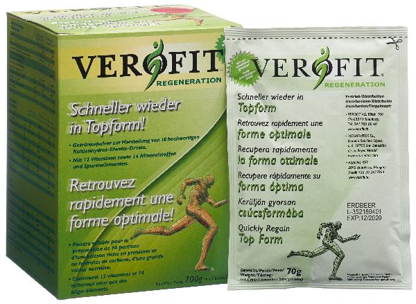 Verofit Regeneration Powder Strawberry (10x70g)