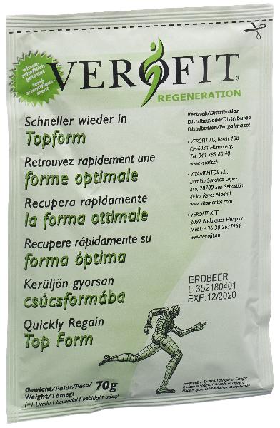 Verofit Regeneration Powder Strawberry (10x70g)