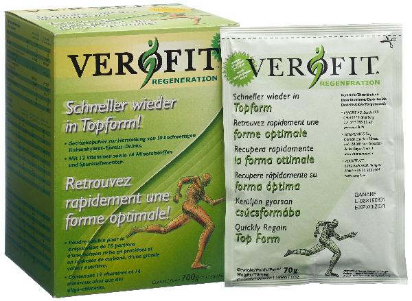 Verofit Regeneration Powder Banana (10x70g)