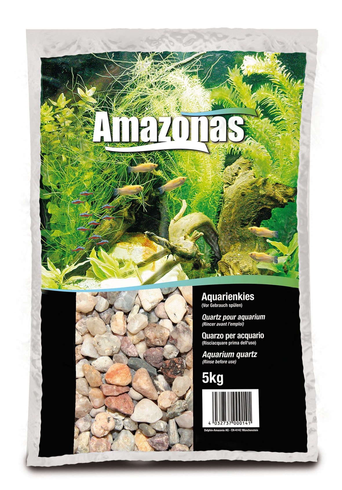 Amazonas Aquarien Kies hellbraun, 3-5mm (5kg)