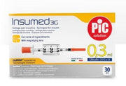 Pic Solution Insumed Insulin Syringes 0.3ml (30 pcs)