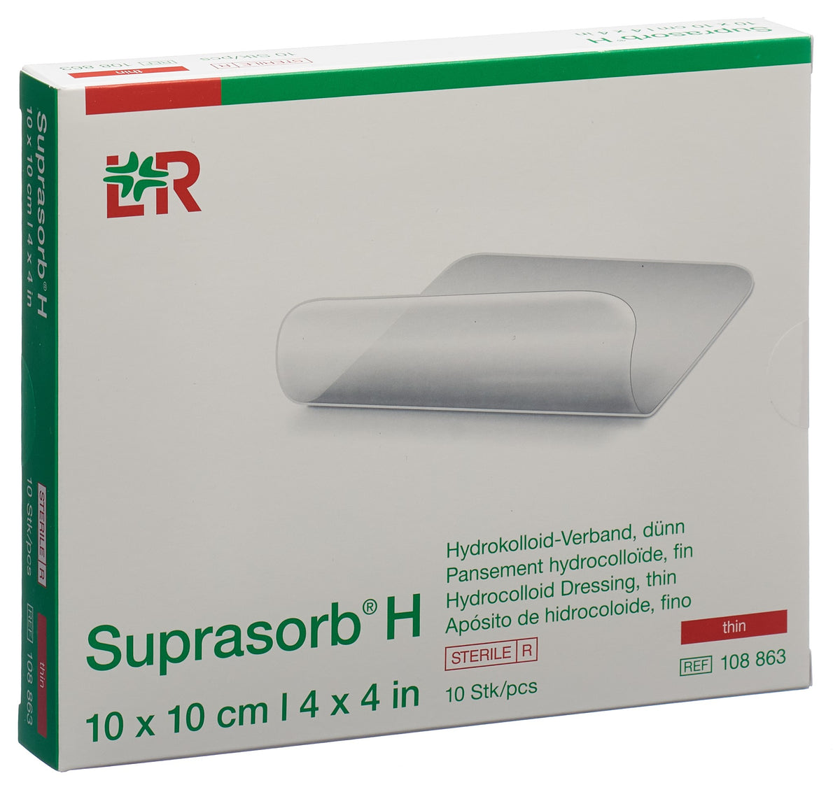 Suprasorb H Hydrokolloidverband dünn 10 x 10cm (10 Stk)