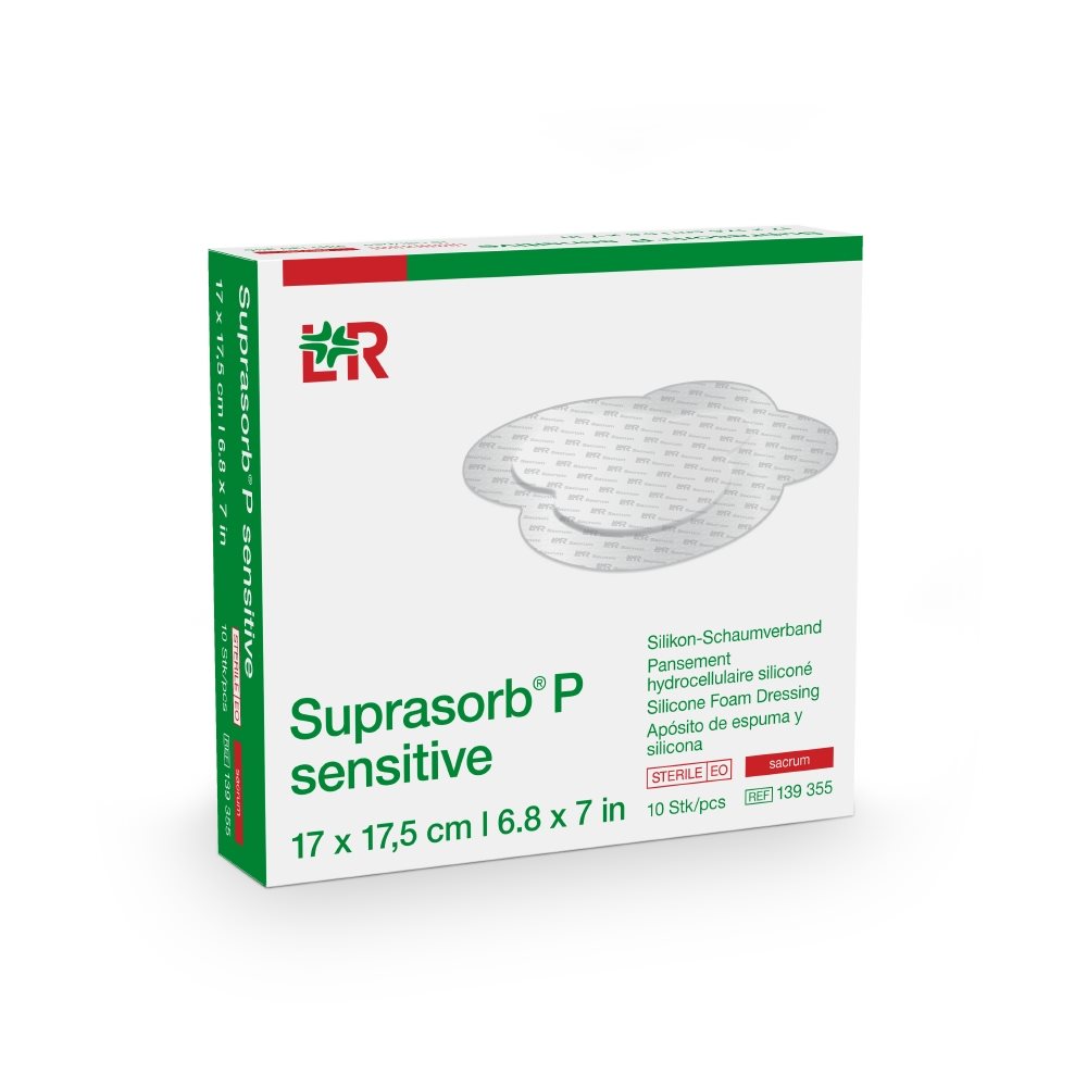 Suprasorb P sensitive border Sakrum 17 x 17.5cm (10 Stk)