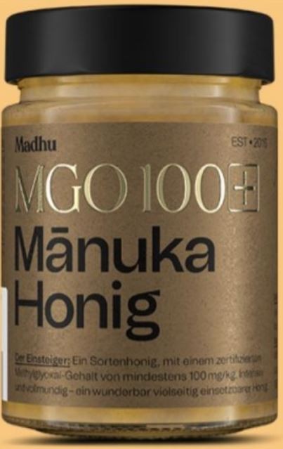 MADHU Manuka Honig MGO 100+ (250g)