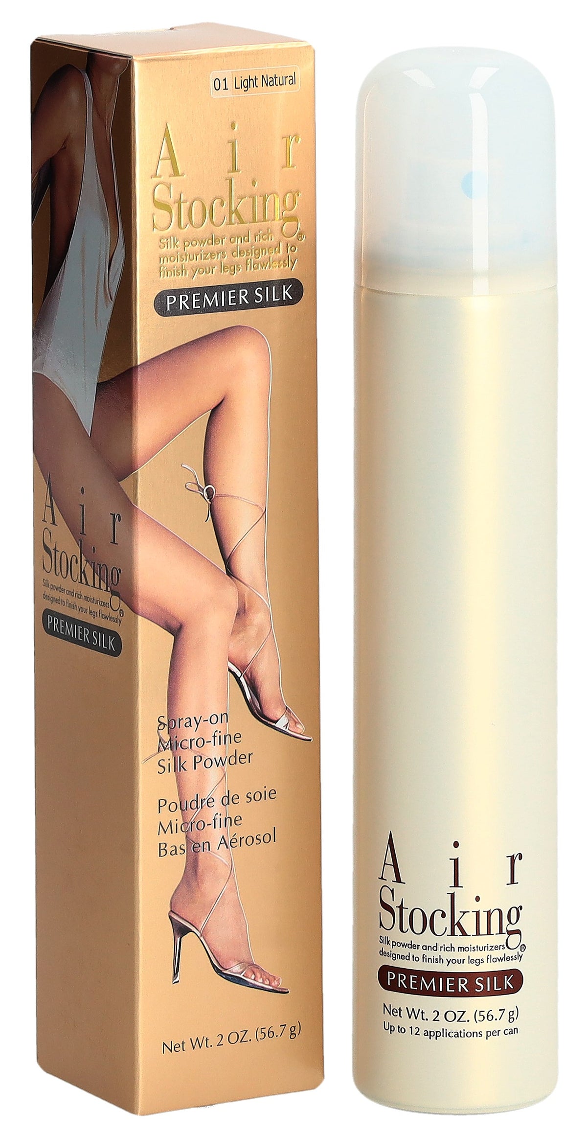 Air Stocking Premier Silk Strumpf-Spray Light Natural (56g)