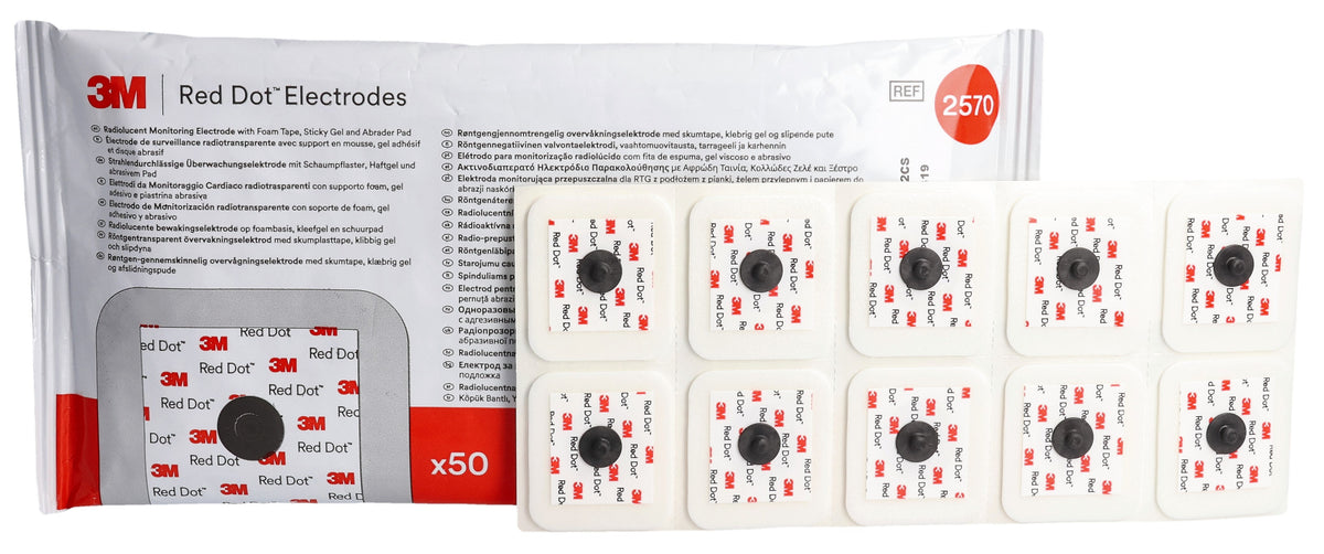 3M Red Dot EKG-Elektroden Universal röntgentransparent (50 Stk)