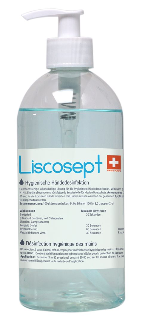 Liscosept Händedesinfektion mit Dosierpumpe (500ml)