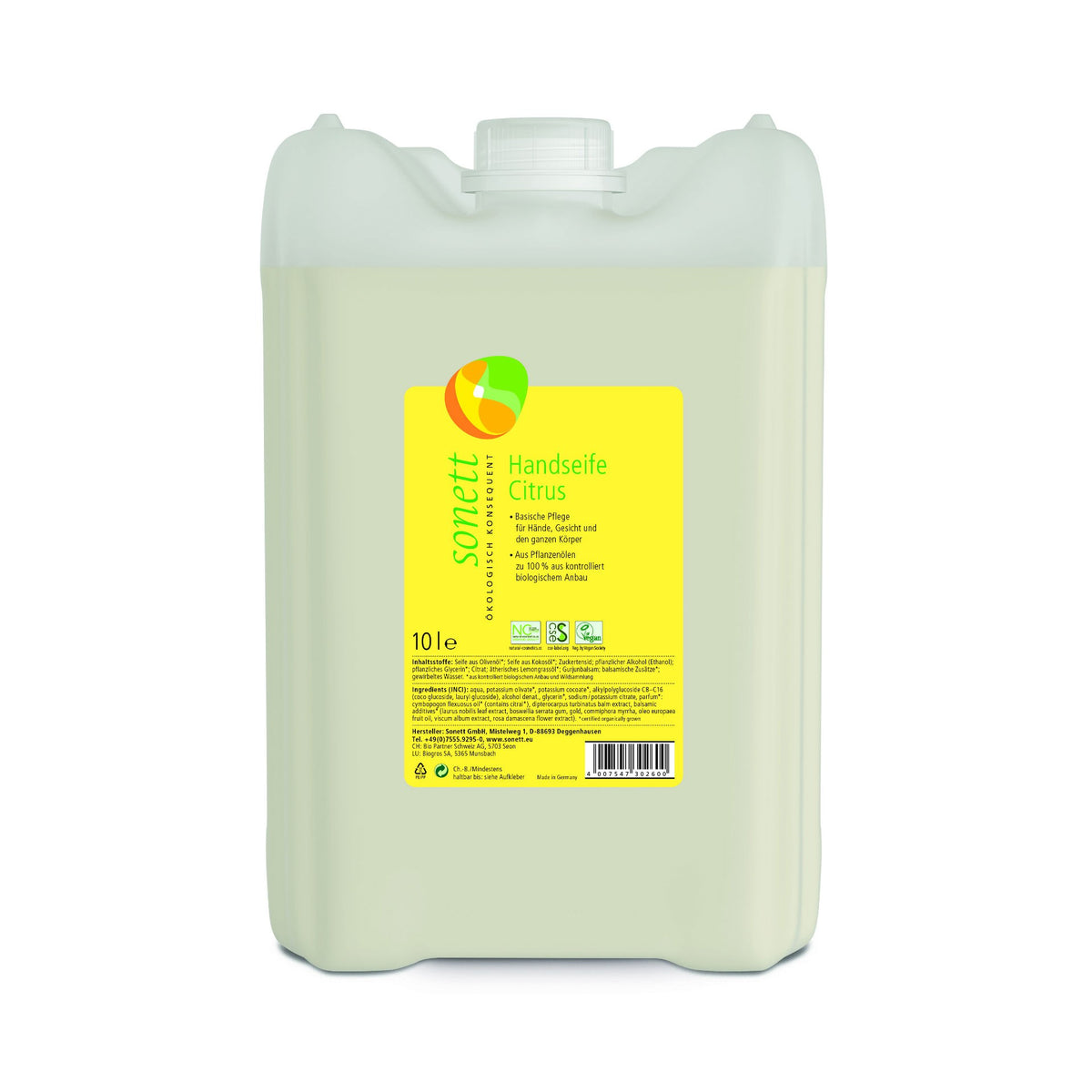 Sonett Handseife Citrus Bidon (10 Liter)