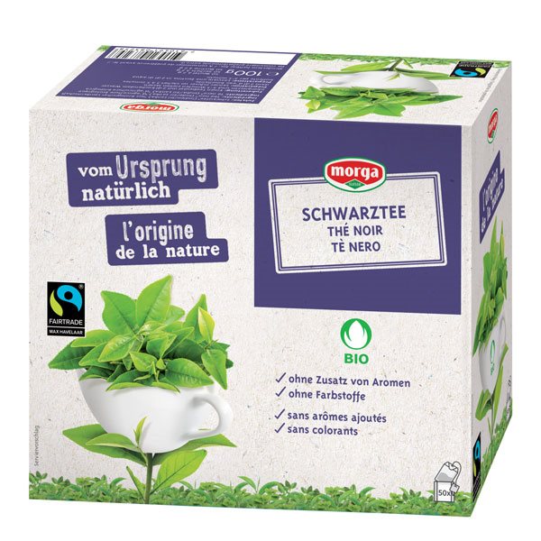 Morga Schwarztee Bio Fairtrade Knospe (50 Stk)
