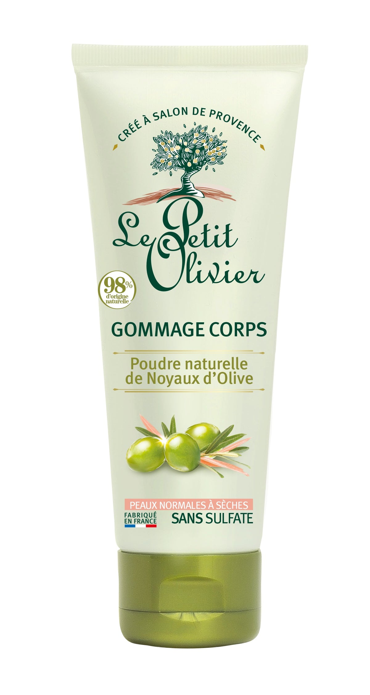 Le Petit Olivier Gommage Corps Poudre de Noyaux d'Olive (200ml)
