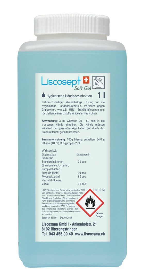 Liscosept Soft Gel Händedesinfektion (1000ml)