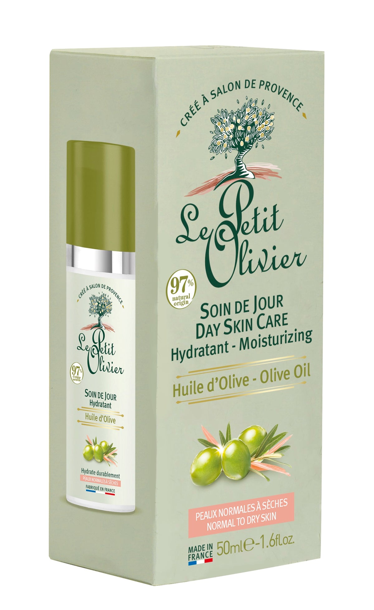 Le Petit Olivier Crème Hydratante Visage Olive (50ml)