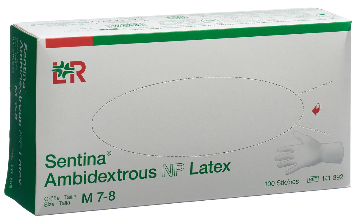 Sentina Latex Handschuhe M (100 Stk)