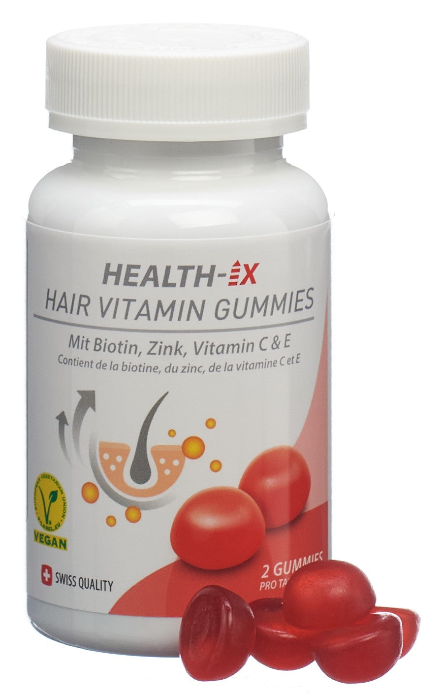 Health IX Hair Vitamin Gummies vegan (48 Stk)