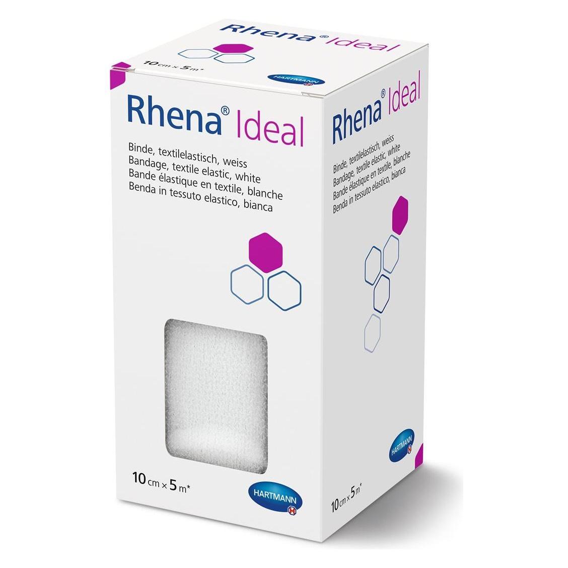 Rhena Ideal elastische Binde 15cm x 5m weiss (10 Stk)