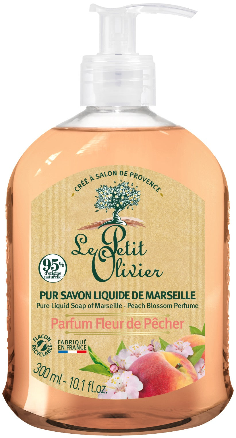 Le Petit Olivier Sapone Liquido di Marsiglia Fiore di Pesco (300ml)