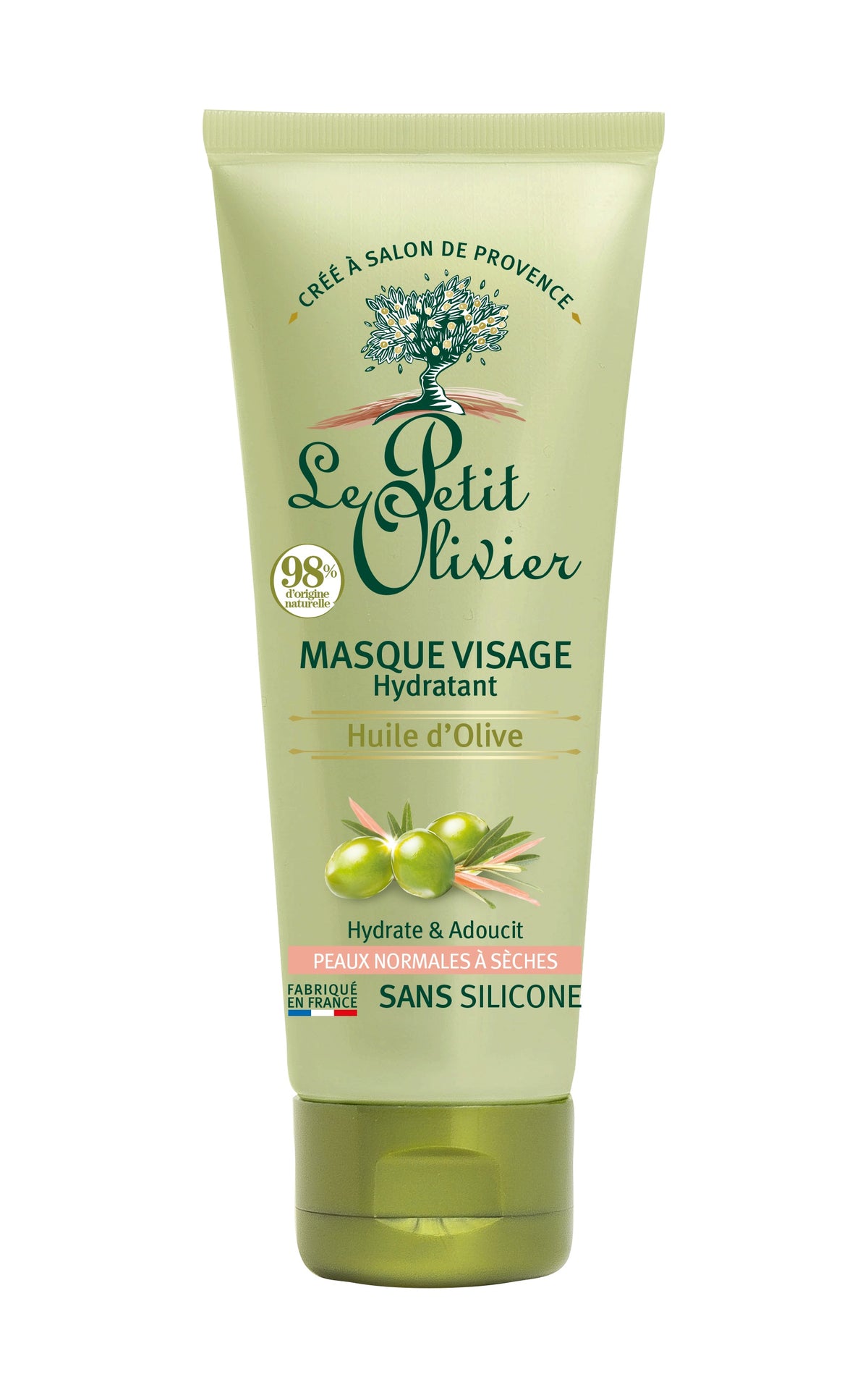 Le Petit Olivier Gesichtsmaske Feuchtigkeit 24h Olive (75ml)