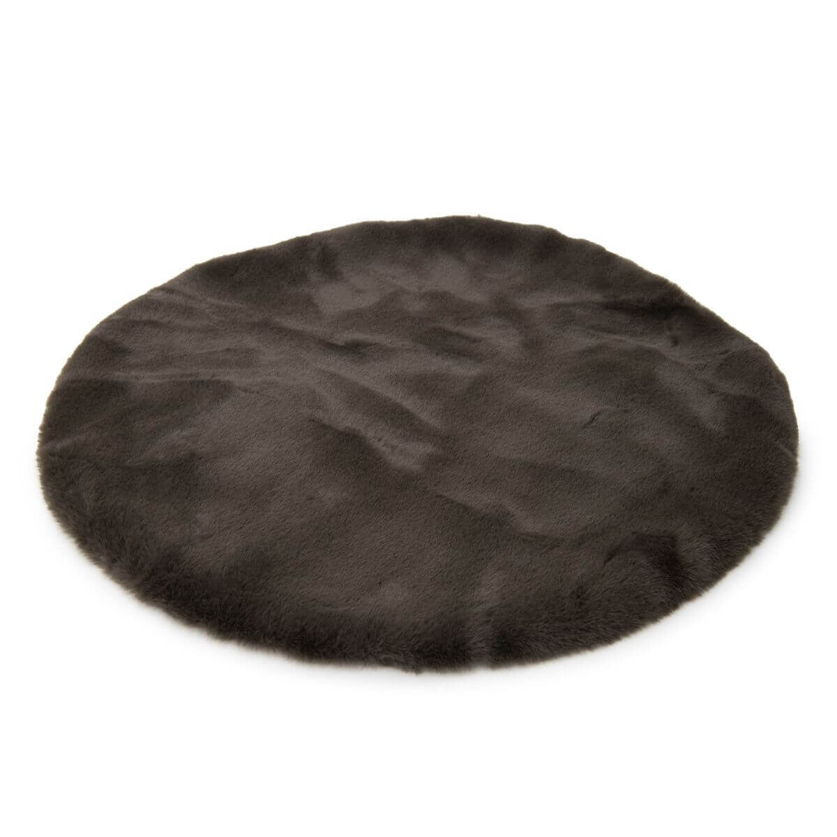Petrebels Blanket Fur Cover Oval braun, Durchmesser 88cm (1 Stk)