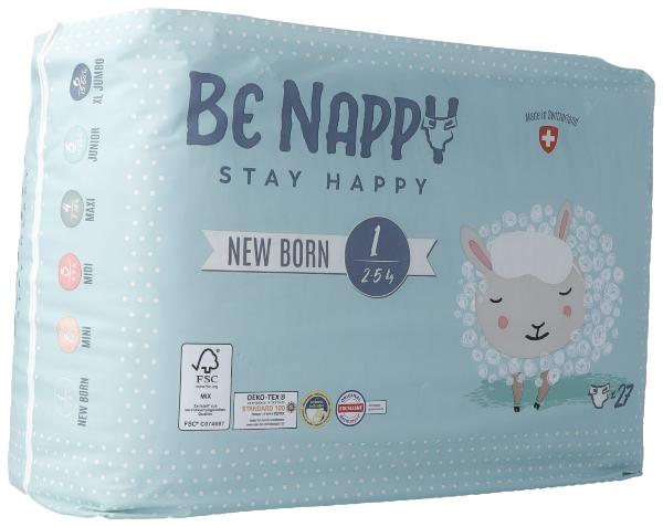 BE NAPPY Nappies Size 1 New Born 2-5kg (27 pcs)