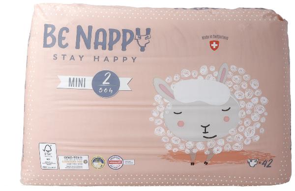 BE NAPPY Nappies Size 2 Mini 3-6kg (42 pcs)