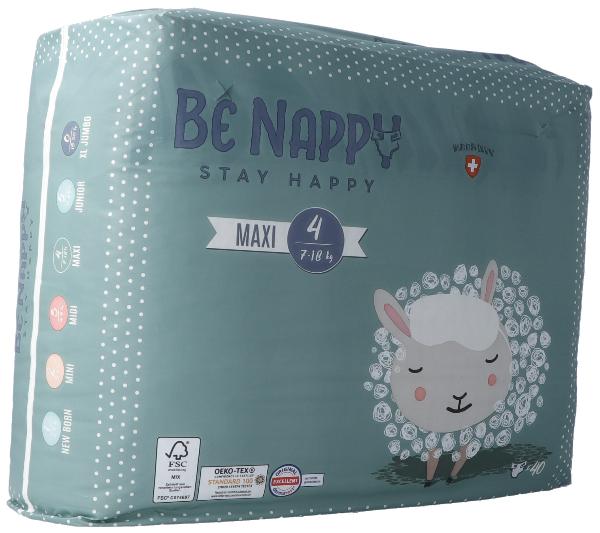 BE NAPPY Nappies Size 4 Maxi 7-18kg (40 pcs)