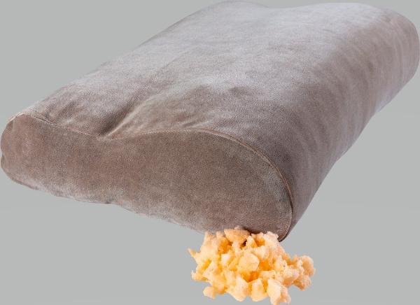 elsa Flake Neck Pillow 50x11cm incl. Velour Cover Sand (1 pc)