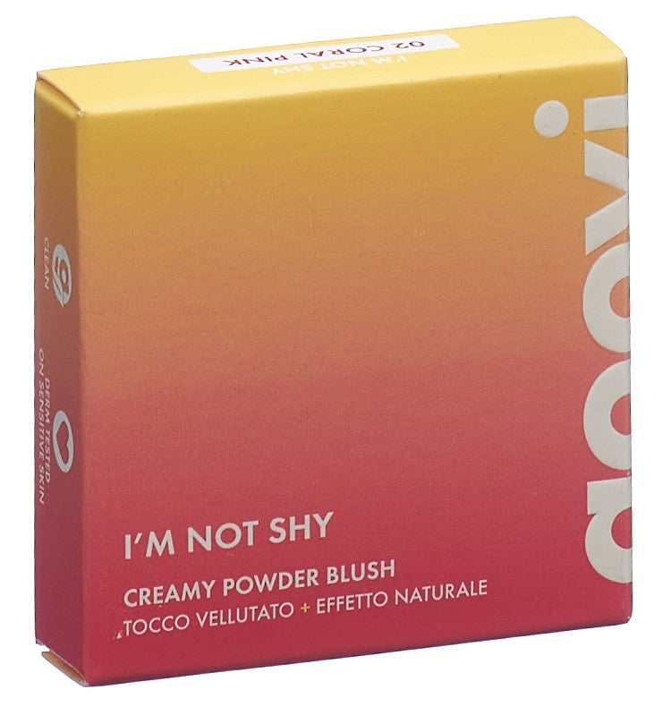 Goovi I'm Not Shy Blush poudre 02 Coral Pink (4g)