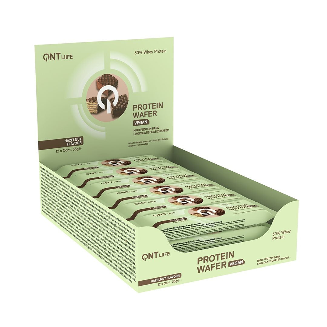 QNT Vegan Protein Wafer Hazelnut (12 x 35g)