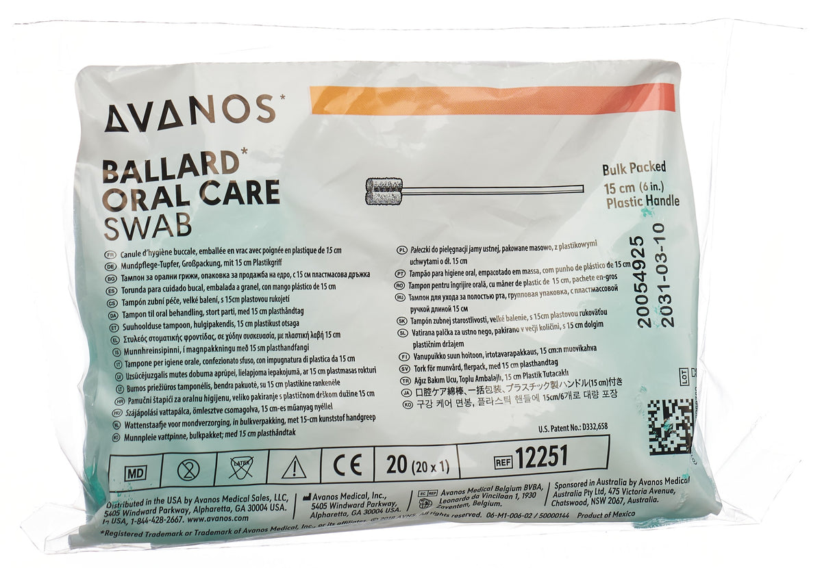 Avanos Oral Care Swab Mundpflegestäbchen (20 Stk)