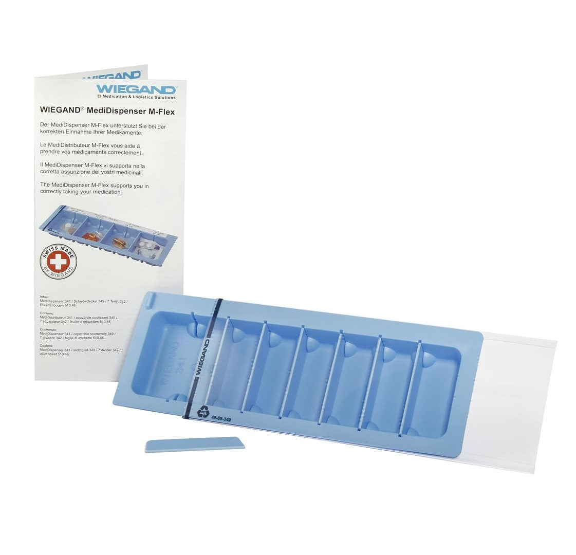 Wiegand Medidispenser M-Flex, 22.8x8.1cm, 7 Teiler (1 Stk)