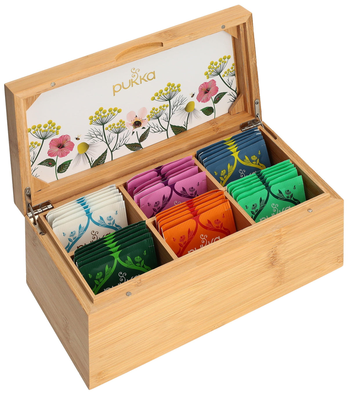 Pukka Wohlfühlbox aus Bambus (42 Beutel)